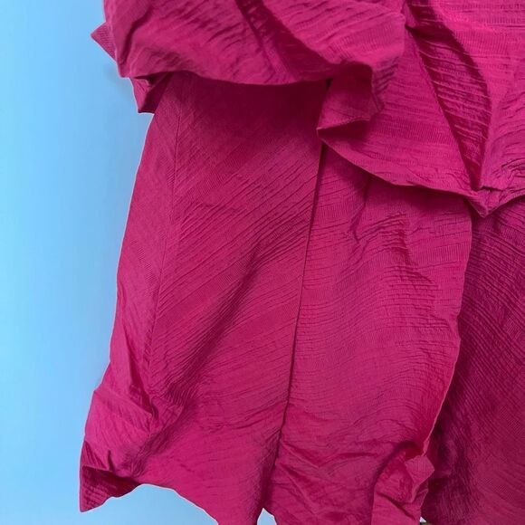 NWT Club Monaco Tiered Maxi Dress w Belt Sleeveless Scoop Neck Sun Dress Pink 0 - Picture 11 of 13